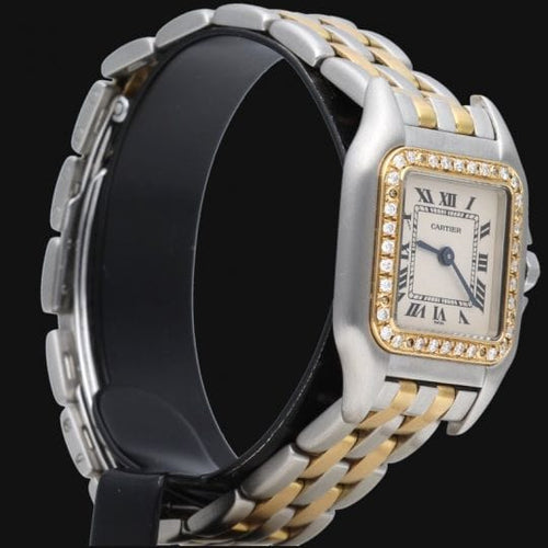 Cartier Panthère - Montre PM en or jaune et acier 58 Facettes MT47336