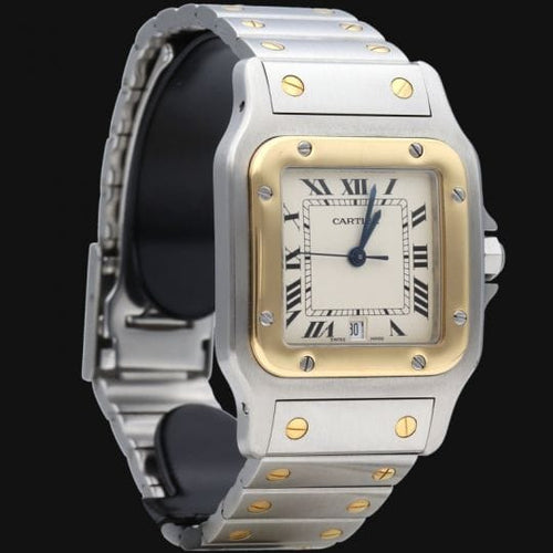 Cartier Santos Galbée - Montre en or jaune et acier 58 Facettes MT47356