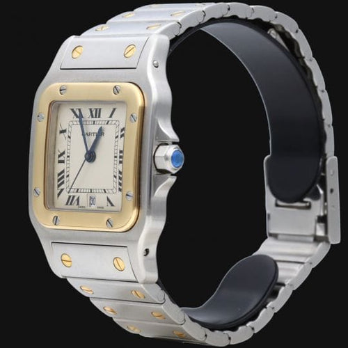 Cartier Santos Galbée - Montre en or jaune et acier 58 Facettes MT47356