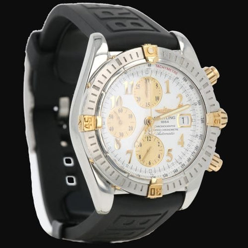 Breitling Chronomat Evolution - Montre chronographe en or jaune et acier 58 Facettes MT47254