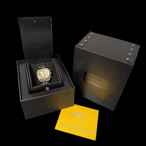 Breitling Chronomat - Montre Cockpit Chronograph en or jaune et acier 58 Facettes MT47255