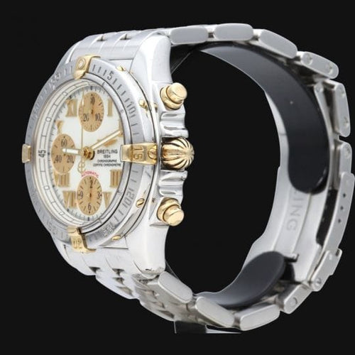 Breitling Chronomat - Montre Cockpit Chronograph en or jaune et acier 58 Facettes MT47255