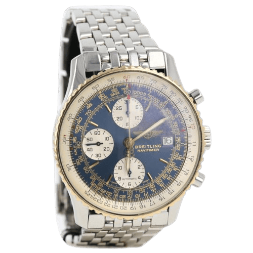 Breitling Old Navitimer - Montre en or jaune et acier 58 Facettes MT47257