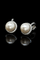 Boucles d'oreilles Orecchini - Perle naturelles et diamants en or blanc 58 Facettes