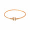 Tiffany T - Bracelet jonc en or rose et diamants 58 Facettes 5703491RV