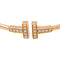Tiffany T - Bracelet jonc en or rose et diamants 58 Facettes 5703491RV