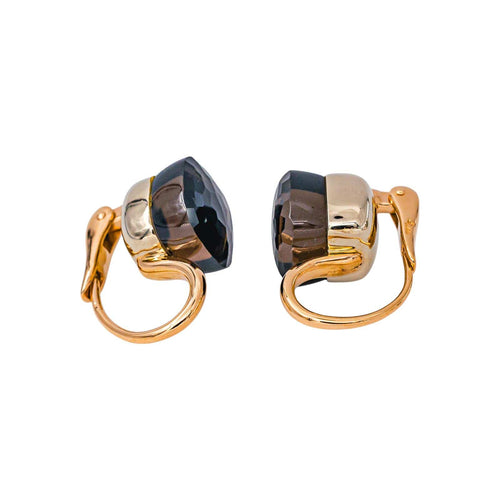 Pomellato Nudo Classic - Boucles d'oreilles en or rose et quartz fumés 58 Facettes 5347310CN