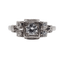 Bague 54 Bague Tank Art déco en platine et diamants 58 Facettes A07535