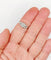 Bague 54 Bague Tank Art déco en platine et diamants 58 Facettes A07535