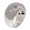 51 Bague bandeau en or blanc et diamants 1,93 ct 58 Facettes G3989