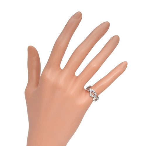 Bague 44 Cartier C Heart - Bague en or blanc 18 carats et diamants 58 Facettes m8pg7i1jl0