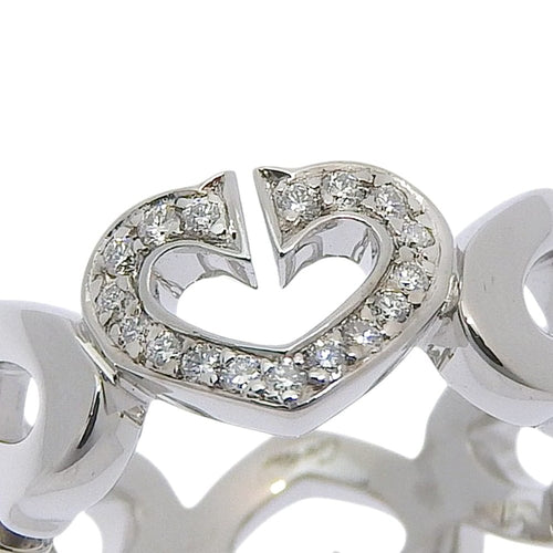 Bague 44 Cartier C Heart - Bague en or blanc 18 carats et diamants 58 Facettes m8pg7i1jl0