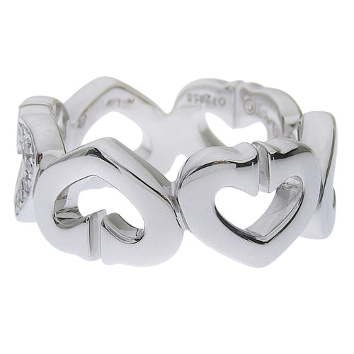 Bague 44 Cartier C Heart - Bague en or blanc 18 carats et diamants 58 Facettes m8pg7i1jl0