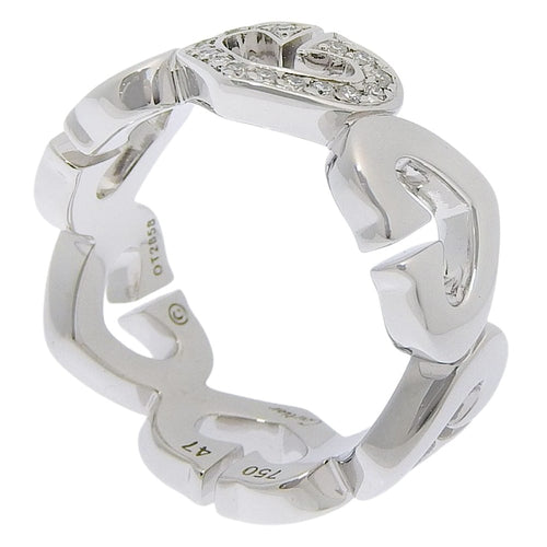 Bague 44 Cartier C Heart - Bague en or blanc 18 carats et diamants 58 Facettes m8pg7i1jl0