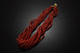 Collier Collana en corail multifilaire 58 Facettes