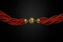 Collier Collana en corail multifilaire 58 Facettes