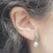 Boucles d'oreilles en or blanc 18k et perles Keshi 58 Facettes TA251