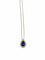 Collier en or blanc avec saphir et diamants 58 Facettes 2126