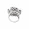 Bague 57 Trèfle - Bague en or blanc et diamants 58 Facettes 35822