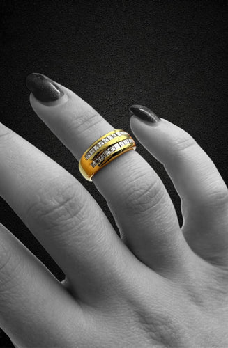 Bague 51 Bague double rail en or jaune 18 carats et diamants 58 Facettes