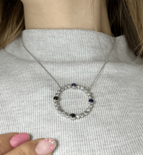 Pendentif Pendentif diamants et saphirs, années 40 58 Facettes