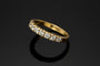 Bague 62 Bague rivière - Or jaune 18k et diamants 0,35 ct (années 1960) 58 Facettes