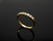 Bague 62 Bague rivière - Or jaune 18k et diamants 0,35 ct (années 1960) 58 Facettes