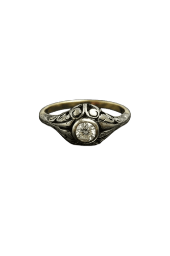 Bague Jugendstil - Bague en or jaune et diamant 58 Facettes