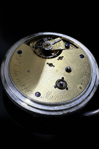 Montre I.J.T.N. - Montre de poche chronographe en argent sterling 58 Facettes