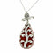 Pendentif Pendentif en or blanc 18k, corail et diamants 58 Facettes C28