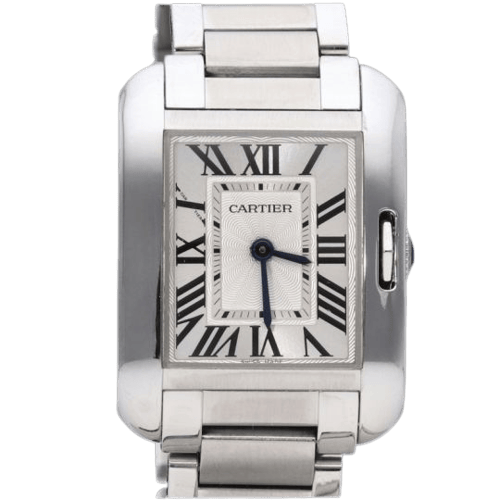 Montre Cartier Tank Anglaise PM - Montre en acier 58 Facettes MT47187