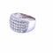 Bague 55 Bague pavée de diamants en or blanc 18k 58 Facettes A46