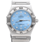 Omega Constellation Mini - Montre femme en acier et diamants