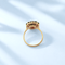 55 Bague marguerite en or jaune 18K et grenats 58 Facettes 1789