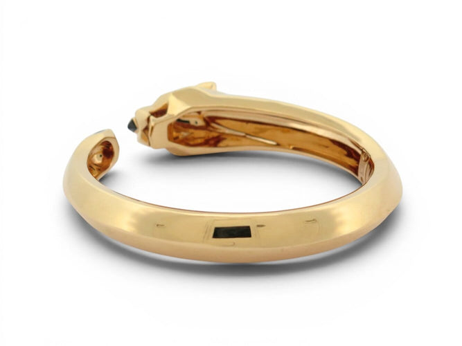 Cartier Panthère - Bracelet en or jaune 18k, tsavorite et onyx 58 Facettes 275131