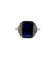 53 Art déco - Bague en platine, saphir synthétique et diamants 58 Facettes A07541