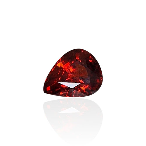 Grenat spessartite - Pierre 2,41 ct taille goutte mixte orange intense 58 Facettes #26-119-GRSPPR