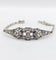 Bracelet Art déco en or blanc, platine, diamants et saphirs 58 Facettes A07544