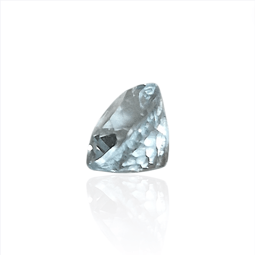 Pendentif Aigue-marine - Pierre ovale mixte du Mozambique 2,43 ct 58 Facettes #26-122-BRAMOV