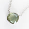 Collier Love More - Collier en or blanc 18K et saphir vert 58 Facettes GPD1085MG