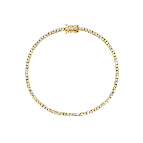 Embrace - Bracelet tennis en or 18 carats et diamants 58 Facettes GBT1261YG