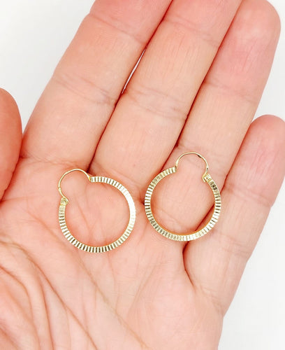 Créoles vintage en or rose 18k 58 Facettes A07551