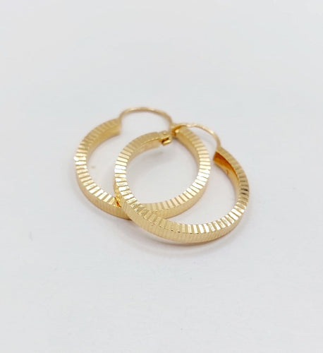 Créoles vintage en or rose 18k 58 Facettes A07551