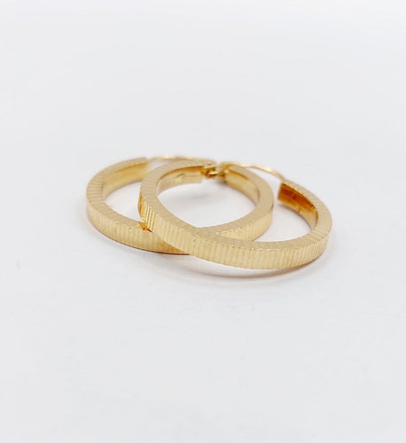 Créoles vintage en or rose 18k 58 Facettes A07551