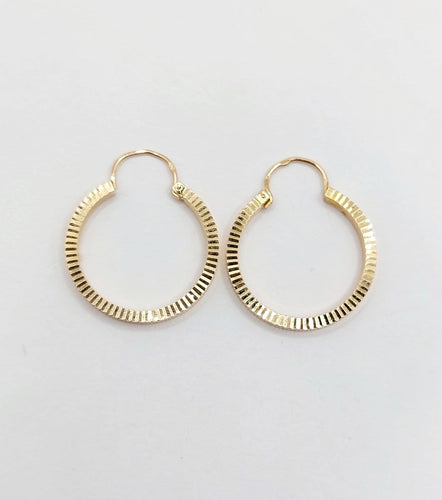 Créoles vintage en or rose 18k 58 Facettes A07551