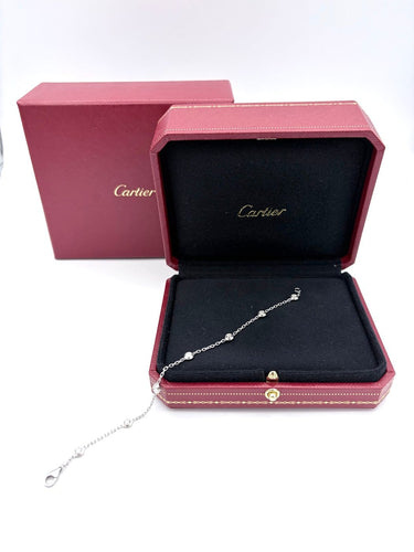Cartier Diamants Légers - Bracelet en or blanc et diamants 58 Facettes CARTIER BRA