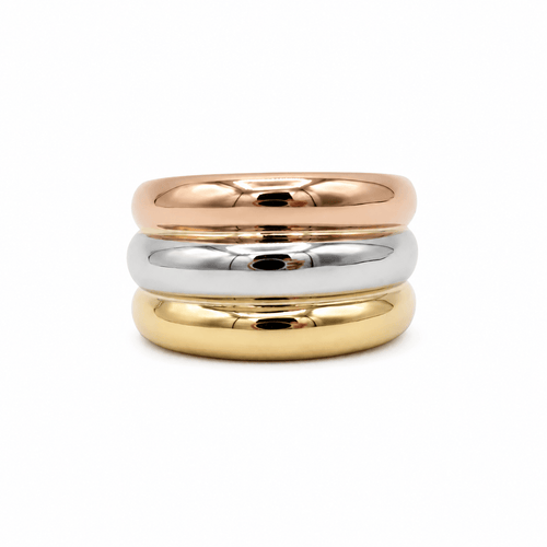 53 Bague bandeau en trois ors 58 Facettes 1.0003313/1