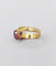 56.5 Bague cocktail vintage en or rose 18k et améthyste 58 Facettes A07560