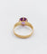 56.5 Bague cocktail vintage en or rose 18k et améthyste 58 Facettes A07560