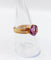 56.5 Bague cocktail vintage en or rose 18k et améthyste 58 Facettes A07560